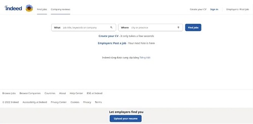 website tìm kiếm việc làm tại Mỹ