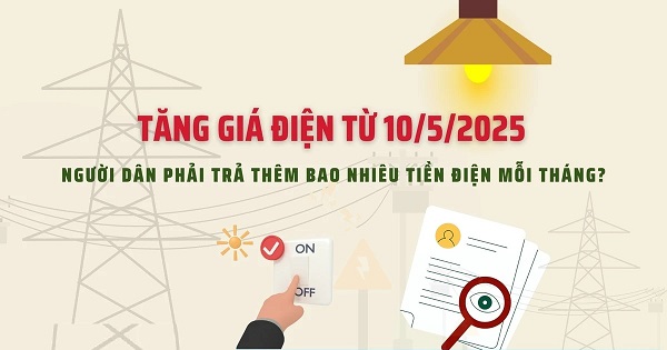 tăng giá điện từ 10/5/2025